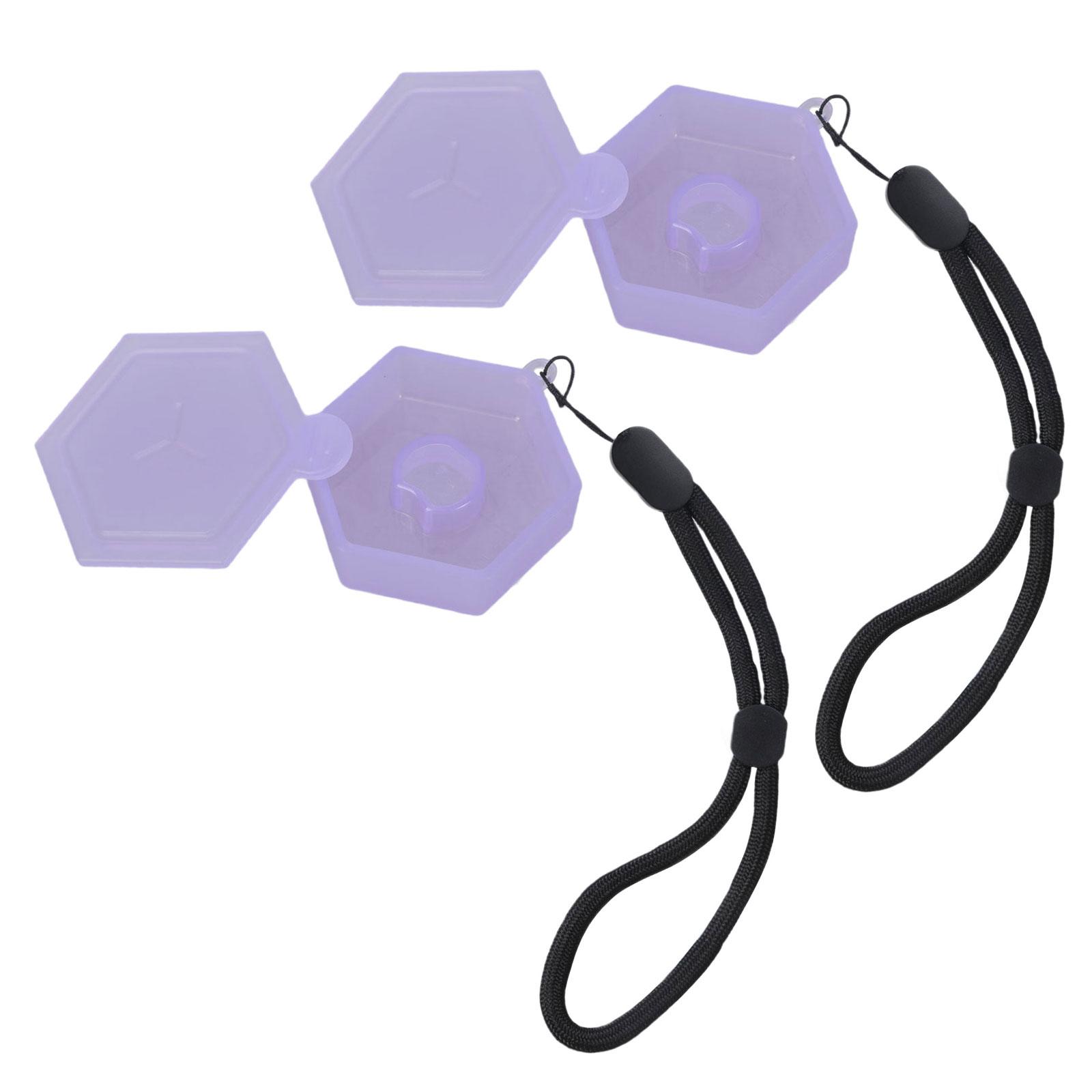 

2 шт. Коробка для хранения ароматических капсул с фруктовым ароматом с подвесной веревкой, защитный ароматический чехол для капсул для ароматов, простой в использовании фиолетовый