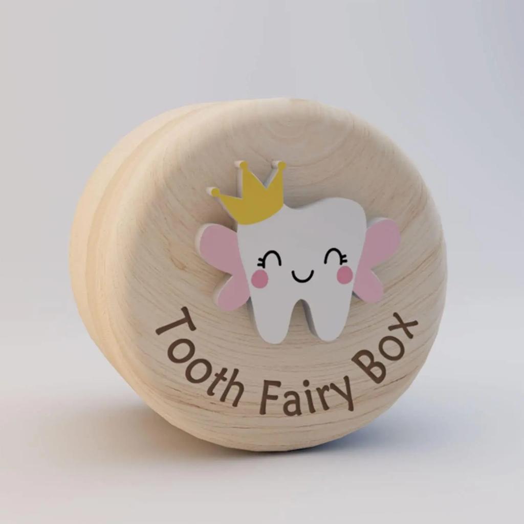 Wooden Milk Teeth Organizer Durable Collecting Teeth High Quality Baby Tooth Box Save Gifts Tooth Box