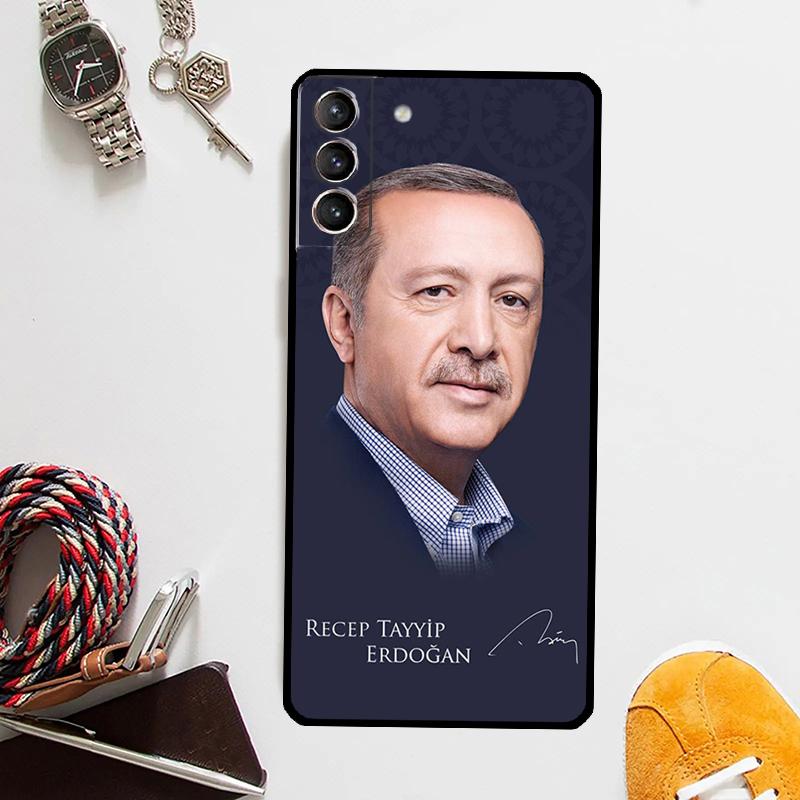 Prezydent Turcji Recep Tayyip Erdogan Etui na Samsunga Galaxy S24 Ultra S23 S22 S21 Plus S20 FE S8 S9 S10 Note 10 20 Ultra Pokrowiec