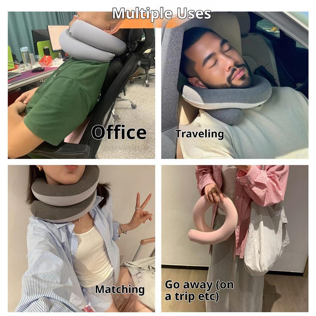 Travel Neck Pillow Foldable Spiral Breathable Support Car Pillow For Car Sleeping Back Chair Office Sleep Rest Bed
