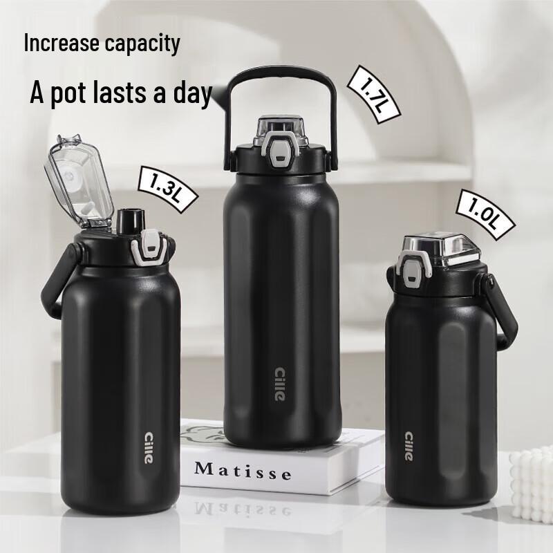 

Cille Roman Insulated Stainless Steel Dual-Drink Bottle