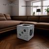 All-Season Wear-Resistant Foldable Cat Bed: Dice-Shaped, Semi-Enclosed, Warm, Detachable, Felt Pet House