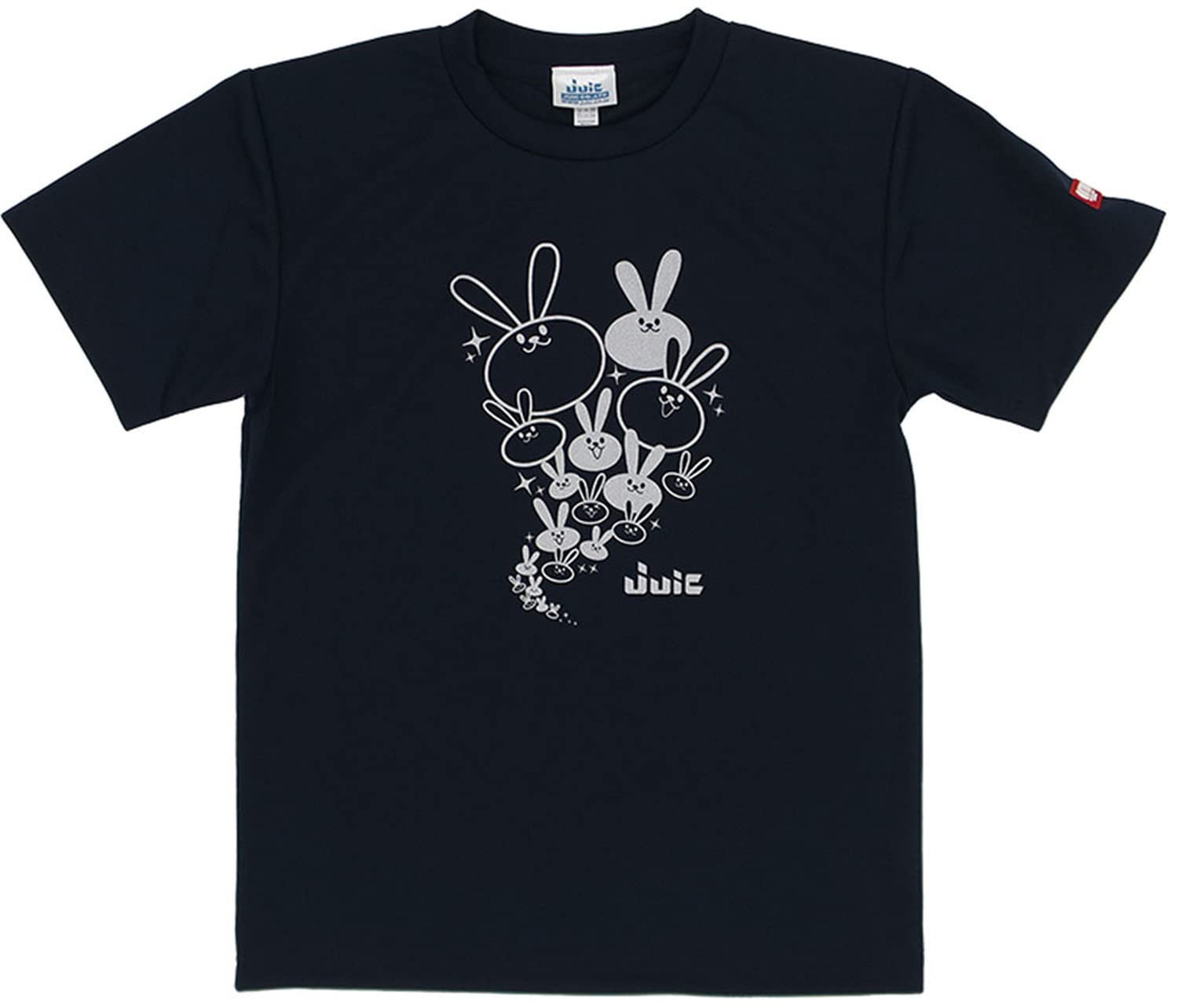 

Juwick Usa T Table Tennis Short Sleeve Officially Approved by the Japan Table Tennis Association 5658 T-Shirt, (JTA), Navy/Silver (NS)