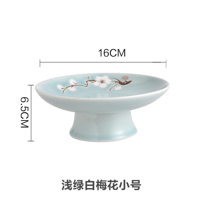 

Керамическая тарелка Поднос для фруктов Поднос для напитков на ходулях Расписанная вручную тарелка для украшения сливы Блюда для десертов Салатница Посуда