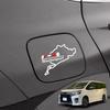 Ichiban Fuel Filler Cover Sticker Rear Glass Sticker Compatible with