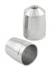 POSH 033679-03-10 Motorcycle Supplies Ultra Heavy Bar End Type 2 Outer Cover Only 2 Pieces M6 Type Silver
