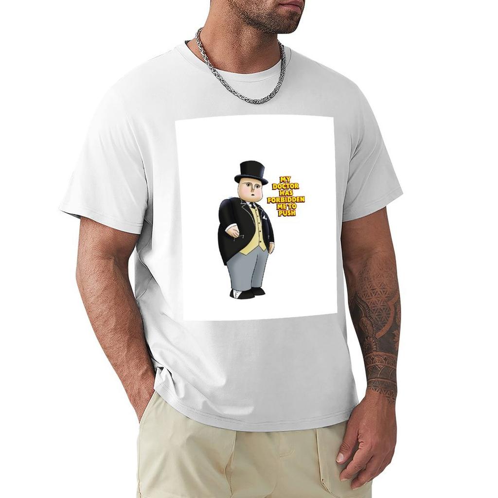 Train Controller forbidden to push TShirt cotton graphic tees funny meme tshirts sports fans Mens clothing