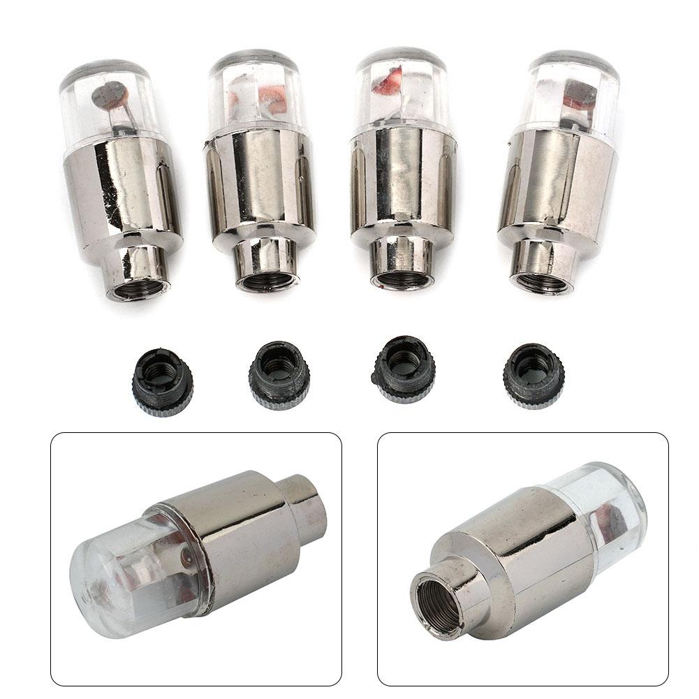 2PCS Car Wheel Tire Tyre Air Valve Stem LED Light Covers Auto Accessories