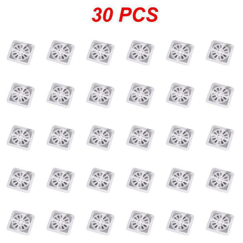 Anti-blocking Filter Screen Disposable Floor Drain Paste Hair Filter Stickers Kitchen Bathroom Stopper Accessories