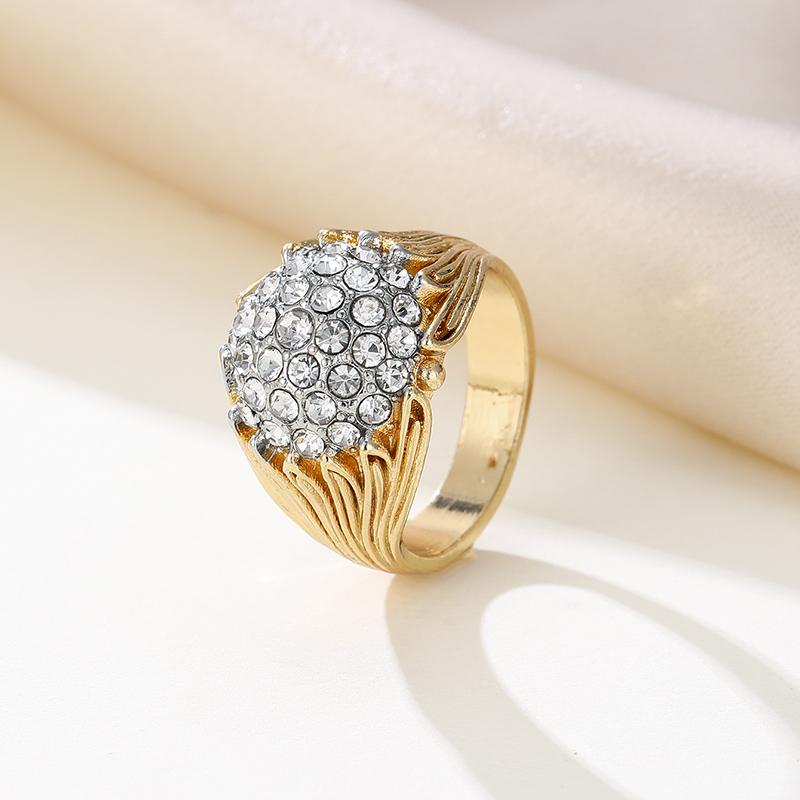 

6-10 Size Fashionable Classic Sparkling Inlaid Zircon Ring, Women s Personalized Creative Holiday Accessories Zircon 6