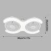 Remote Control Ceiling Fan Light Adjustable Angle Double Head Fan Light LED Fan Light  Kitchen