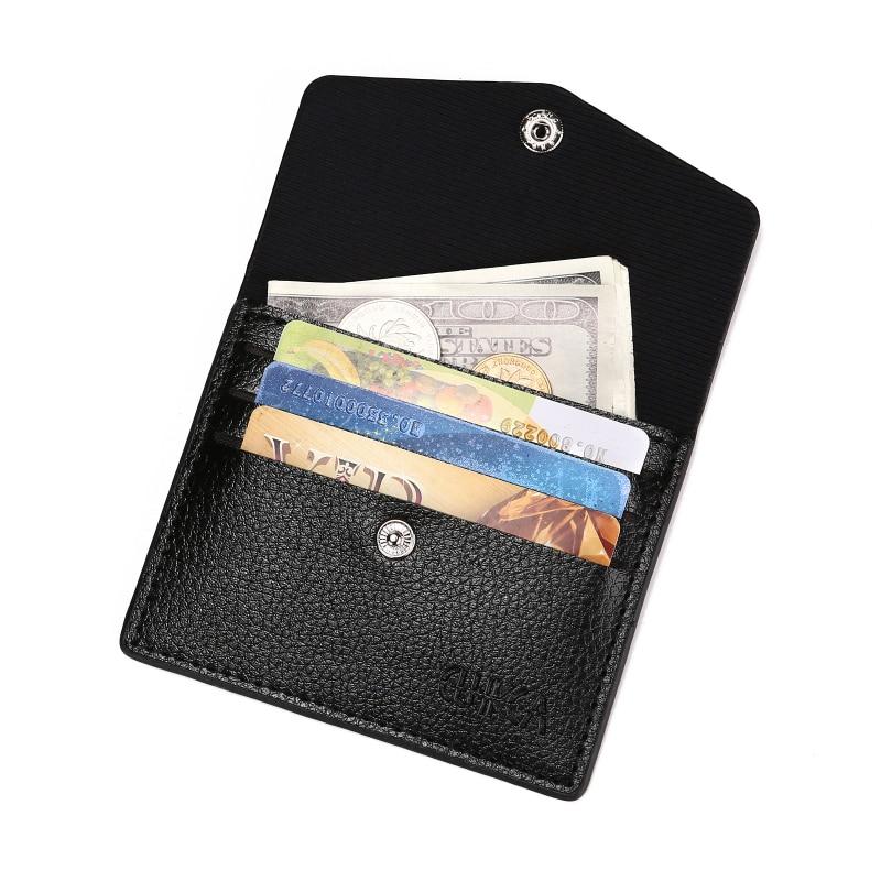 Black Coffee PU Leather Coin Bags Pouch Unisex Multi Card ID Bus Credit Card Holder Money Coin Ear Ring Earphone Storage Bags