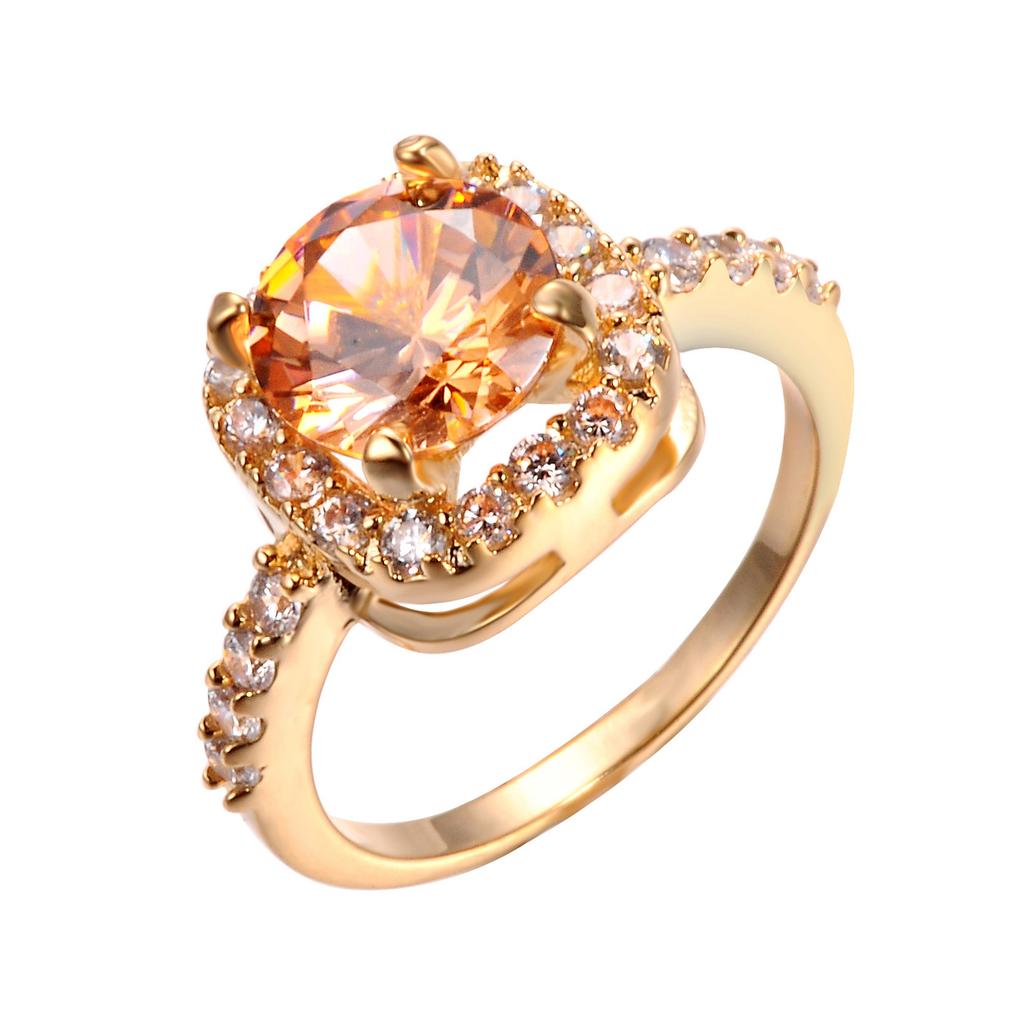 Schmuck Ringe Roségold Quadratische Diamanten Zirkon Accessoires