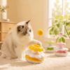 Plastic Cat Turntable Toy Plush Ball Self-Play Cat Toy New Interactive Cat Toy  Cat