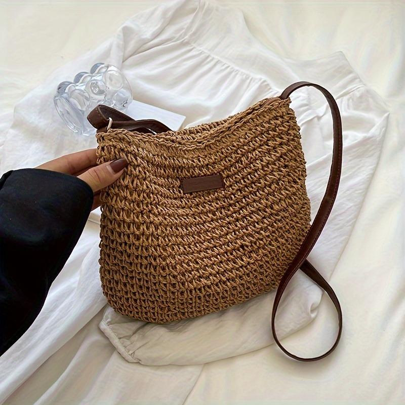 

Korean Versi Simple Single Shoulder Handbag, Fashi Large Capacity Woven Crossbody Bags, Suitable for Commuting and Travel хакі