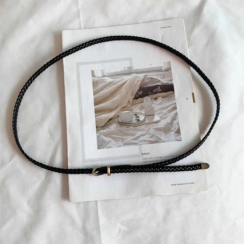 

Non-perforated Thin Waist Belt, Women s Retro Decoration, Dress, Coat, Waist Seal, Versatile, Simple and High-end, Jeans Belt