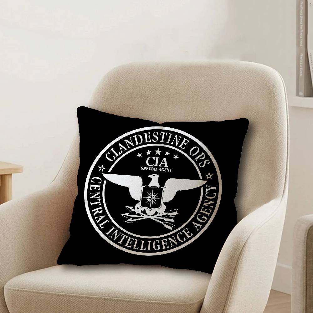 CIAs logo Personalized Pillow Cover Kids Bedroom Wild Party Decor Pillowcase kid Birthday shower Gift