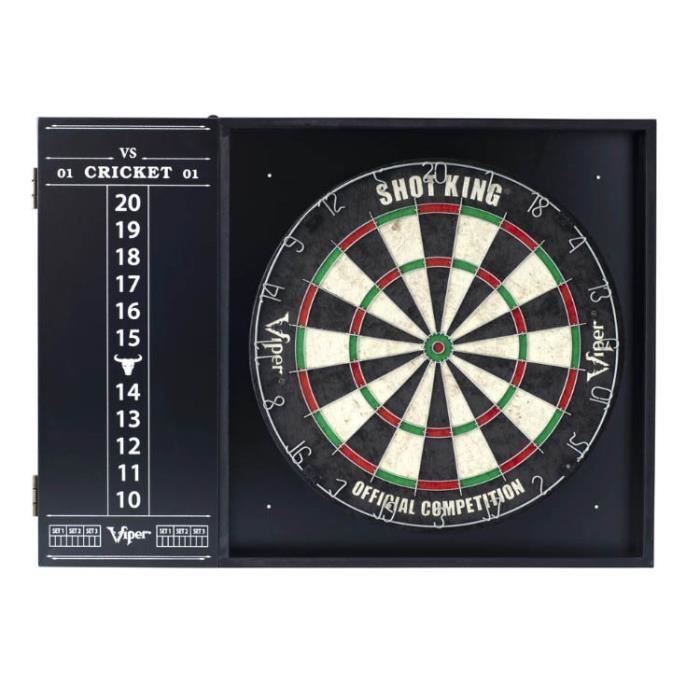 Fléchettes Cible Classique King Viper Tir + Mobilier Stedfast Tableau Black 41-0628