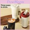 Modern Minimalist Stainless Steel Vacuum Coffee Tumbler With Carry Rope For Office Use
