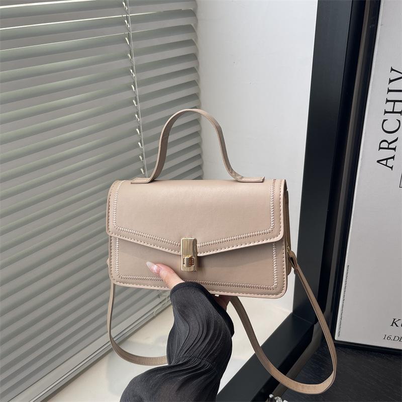 Niche Simple and Fashionable Solid Color Bag Commuter Bag Women's Autumn New Trend Handbag Oblique Span Bag Women