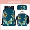 Creative 3d Butterfly Laptop Backpack With Pencil Case And Organizer For School