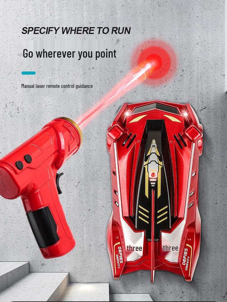 Infrared Light Remote Control Wall-Climbing Stunt Car - 2.4G Drifting Toy for Kids
