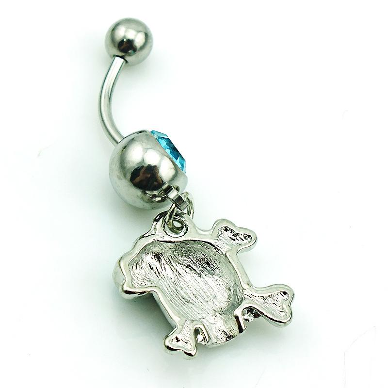 Accessori Grunge Anelli Ombelico Teschio Charms Punk Scheletro di Cristallo Piercing Corpo Zircone Goth Moda Coreana Zircone