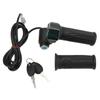 2PCS Electric Bicycle Throttle Grip Speed Control Throttle Handle with Green Digital Display