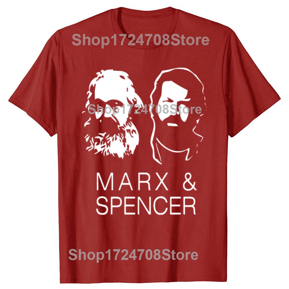 Men Karl Marx Spencer Vintage T Shirts Communist Meme Comfortable Cotton Clothes Funny Short Sleeve Tees Plus Size T-Shirt