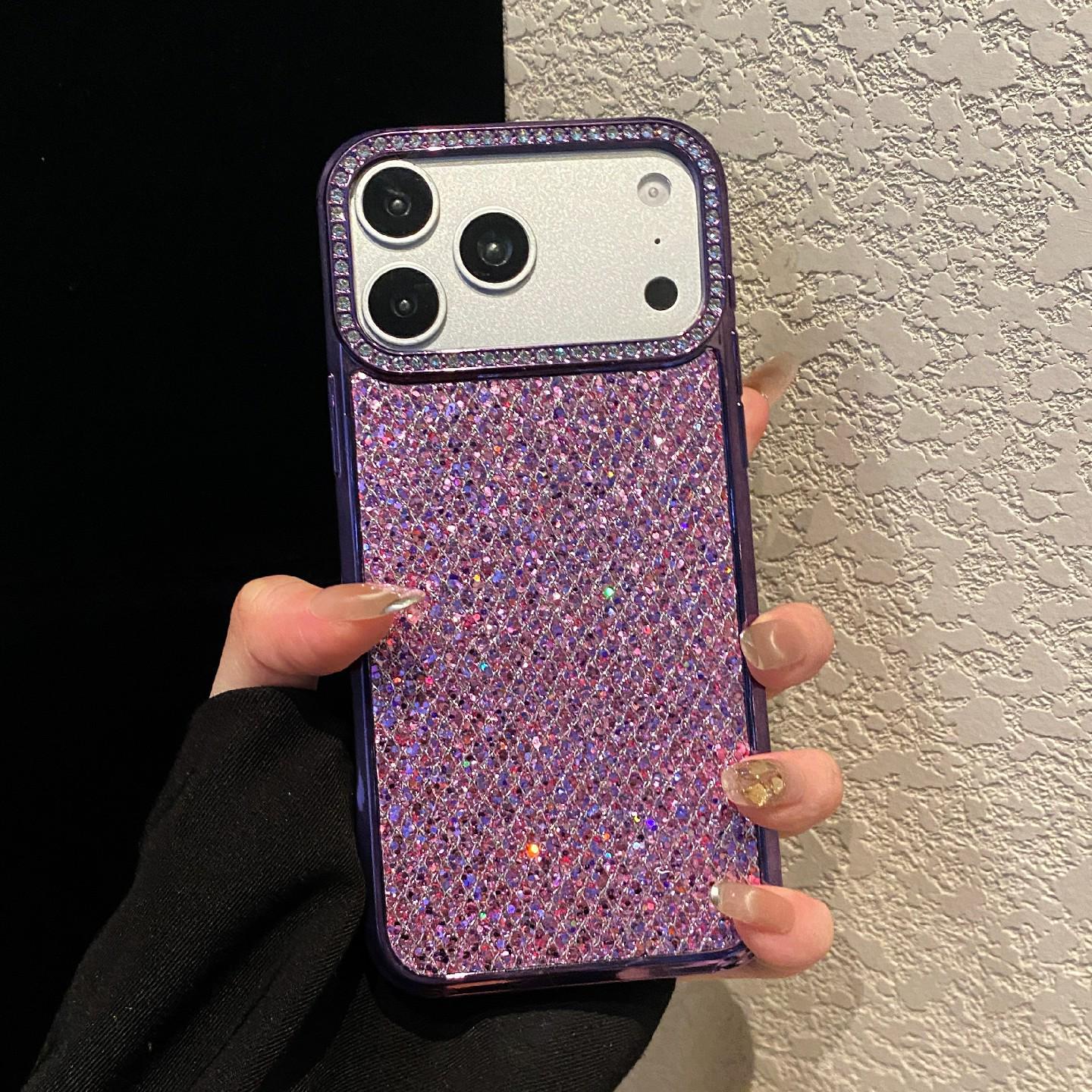 

Electroplated High-Grade Diamond Case for iPhone 17 Pro Max, 16 Pro Max, 15 Pro iPhone 17 Pro