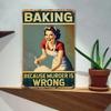 Vintage Tin Metal Sign Retro Kitchen Wall Decor Funny Quote Home Bar Cafe Art