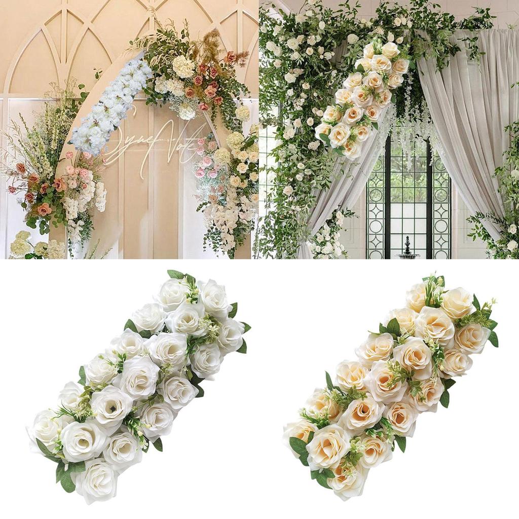3D Silk Rose Floral Decorative Floral Backdrop Wall Decorative Faux Flower for