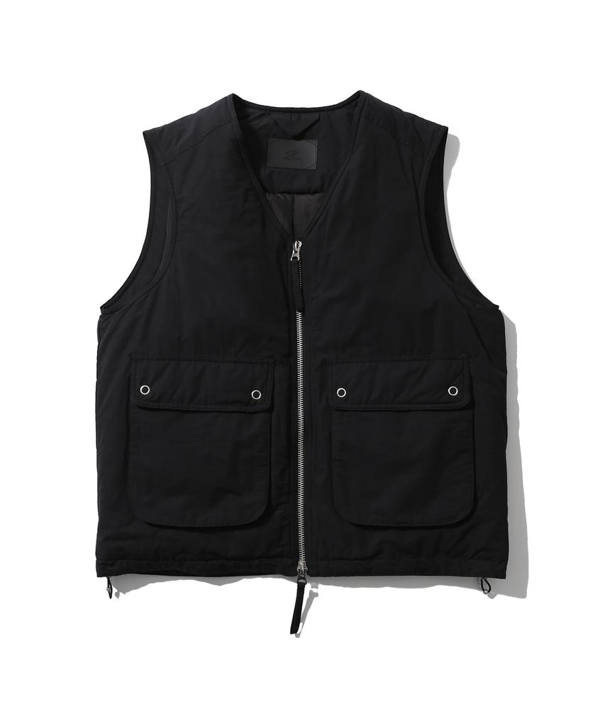 Search410 Overline Snap Vest Black