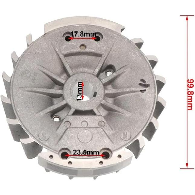 Magnetic Flywheel Fit for Chinese Chainsaw, 4500/5200/5800 45cc/52cc/58cc, Garden Tool Replacement Part