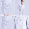Damen Herren Langarm Knöpfe Mehrere Taschen Laboruniform Mantel Arbeitskleidung