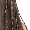 Metal Construction Dreadlock Hair Beads Hollow Out Design Multi Style Hair Braiding Cuffs Clip On Loc Hair Jewelry Girls Hair