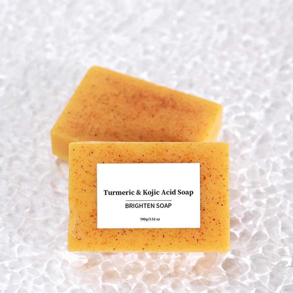 Exfoliating Handmade Turmeric VC Soap for Cleansing and Bathing