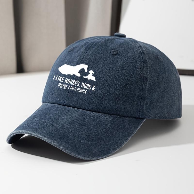 Baseball Cap Fashion Printed Casual Sun Hat Retro Soft Top Peaked Cap Adjustable