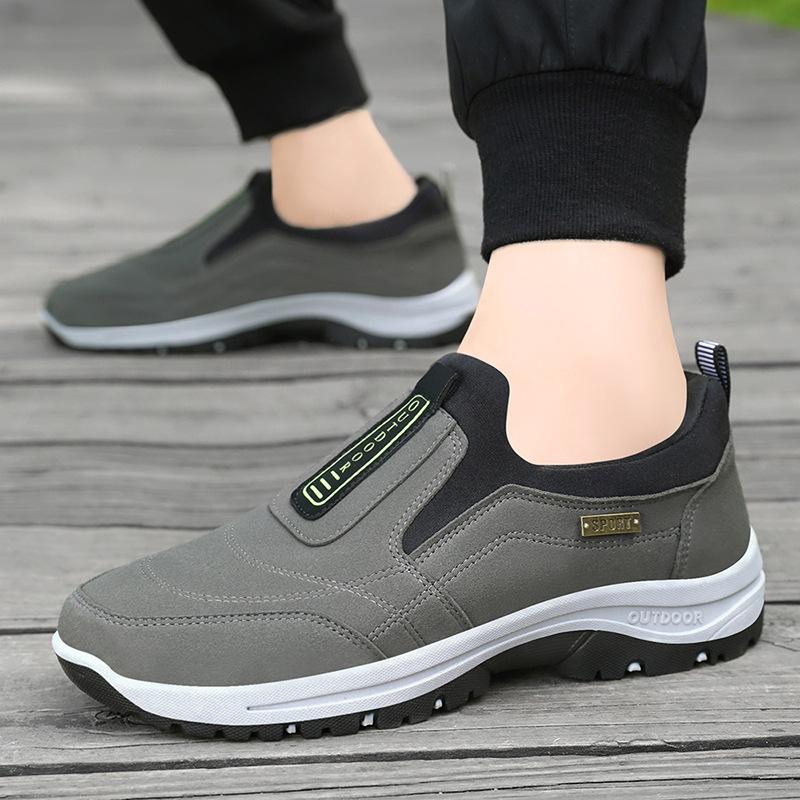 Men's Casual Sneakers Non-Slip Lightweight Walking Shoes Outdoor Comfortable Work Running Shoes for Male Spring Fall Hiking Sneakers