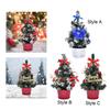 Small Christmas Tree 20cm DIY Collectible Xmas Gift Artificial Green Tree for