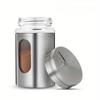 2PCS Stainless Steel Seasoning Bottle Peppercorn Seasoning Bottle Outdoor Barbecue Tools Porous Rotating Lid Seasoning Bottle