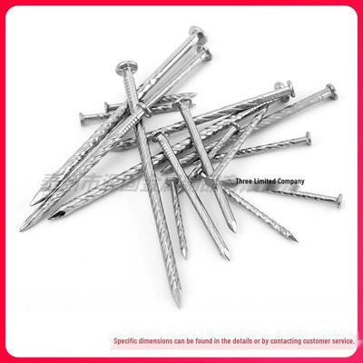 Stainless Steel Self-Locking and Threaded Nail Set for Keel and Screw Applications.
