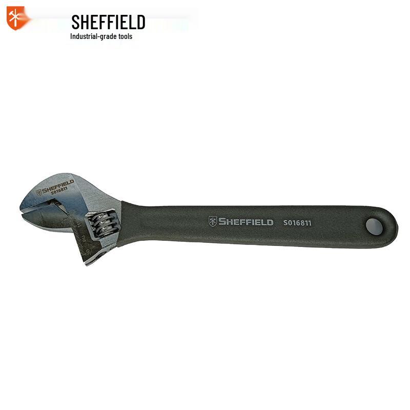 SHEFFIELD Plastic-Coated Handle Adjustable Wrench 10 inch
