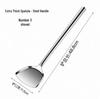 Chef's Long Spatula & Spoon - Wooden Handle, Stainless Steel, Ideal for Stir-Fry & Soup, Thickened for Durability, Perfect Kitchen Tool