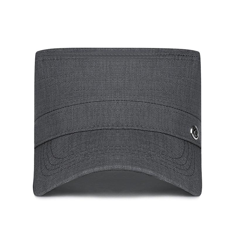 Men's Summer Sunshade Hat  Outdoor Breathable Mesh Hat Sunscreen Thin Adjustable Flat Top Hat