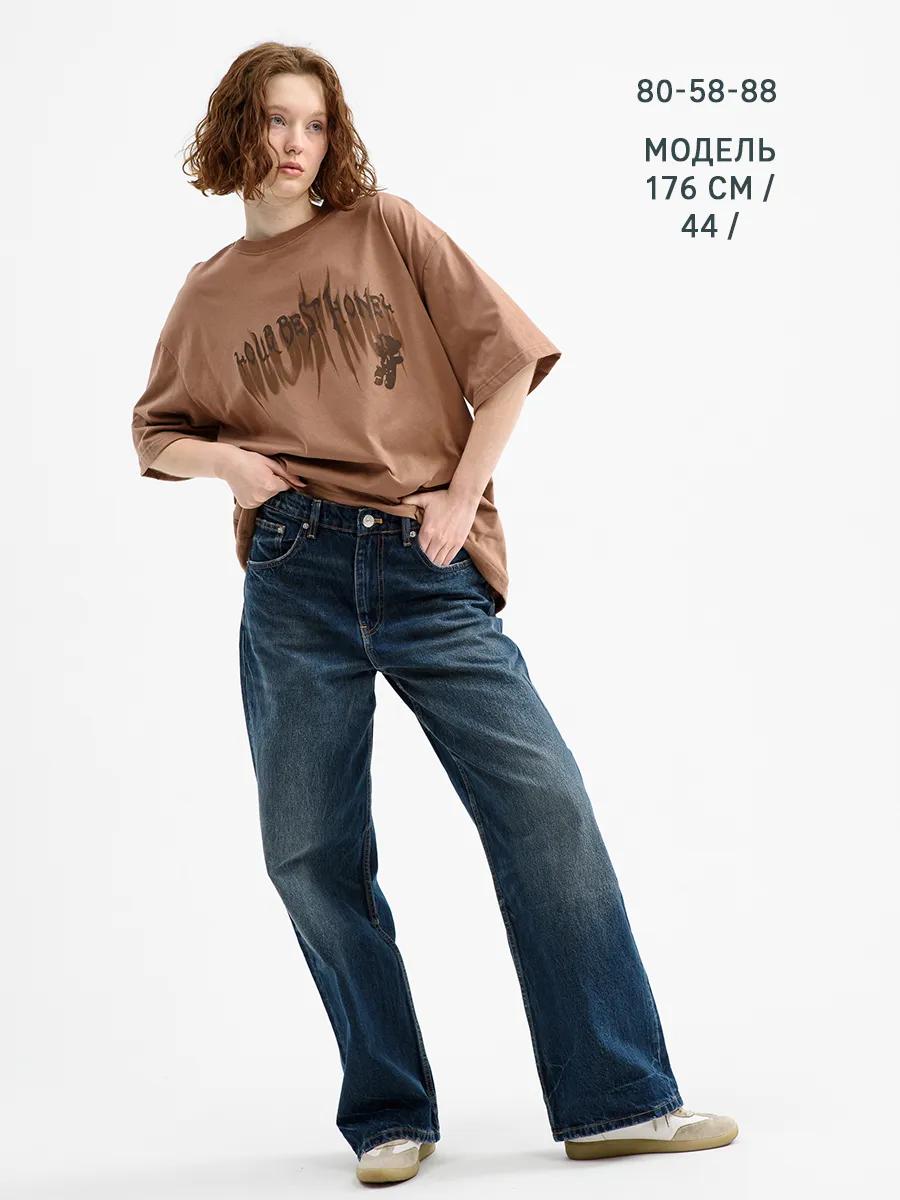 Oversized T-shirt with varenka print 4XL