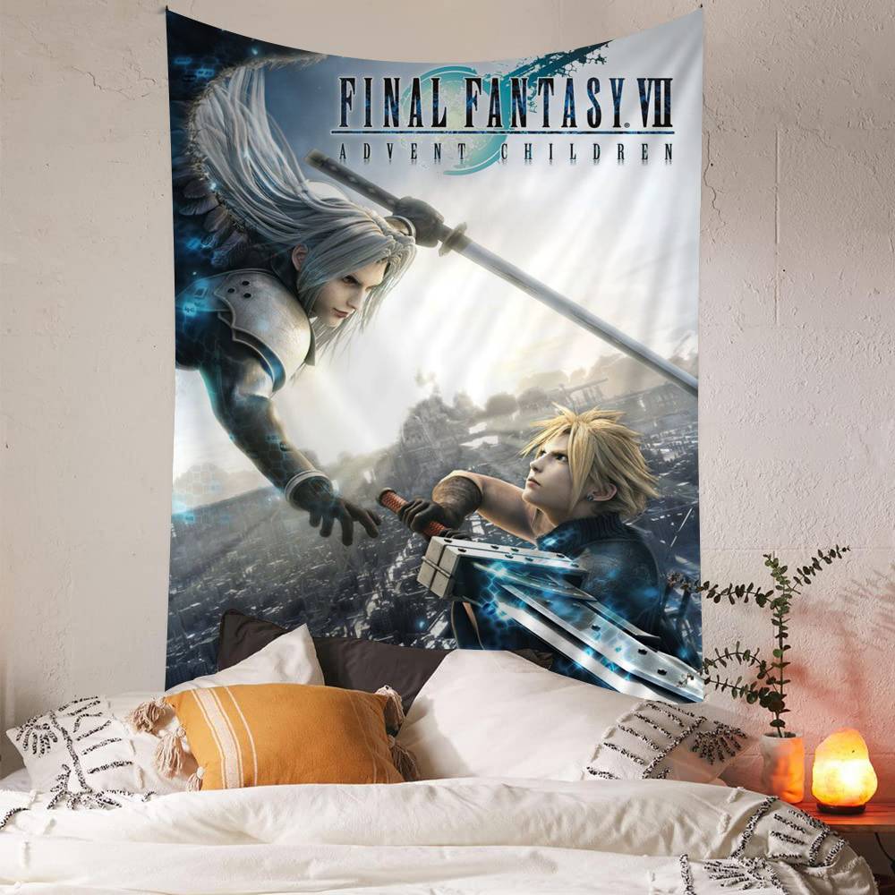 Game FFinalFFantasy Printed Large Wall Tapestry Indian Buddha Wall Decoration Witchcraft Bohemian Hippie Wall Art Decor