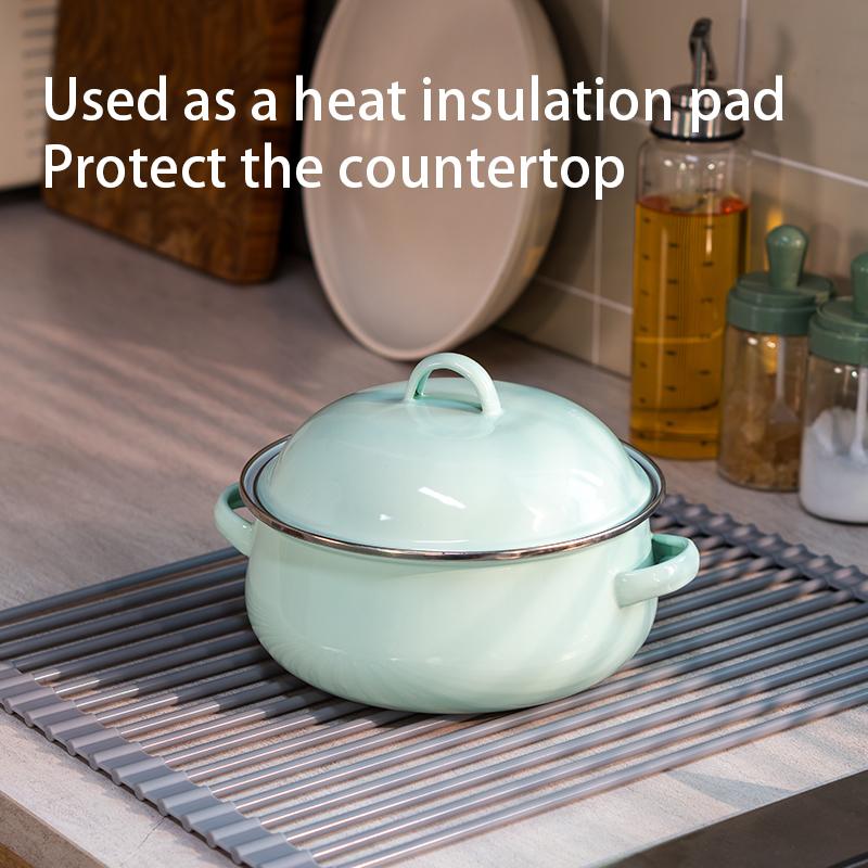 Silicone Drain Rack Sink Bracket Drain Rack Kitchen Drain Pad Water Filter Thermal Insulation Multi Power Roller Blind Folding