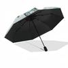 1PC Sea turtles Seahorses Umbrella-8-Rib Reinforced, Automatic Open, Lightweight & Durable, Fashion Accessory for Outdoor, Beach L0380