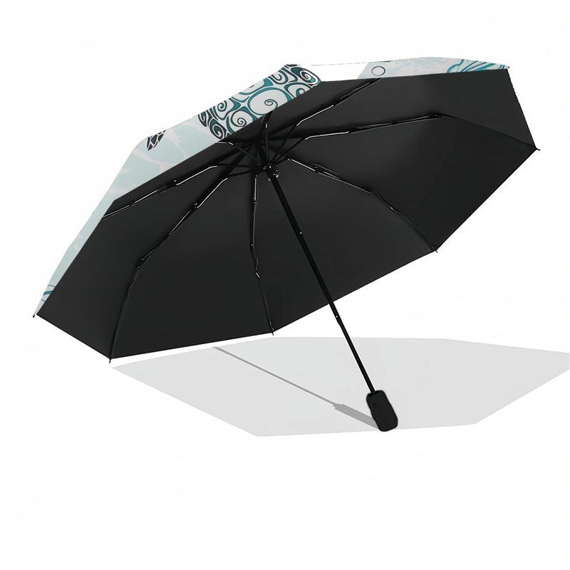1PC Sea turtles Seahorses Umbrella-8-Rib Reinforced, Automatic Open, Lightweight & Durable, Fashion Accessory for Outdoor, Beach L0380